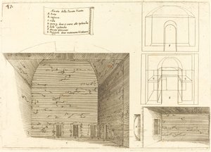 Elevación de un plan de pasaje de Jacques Callot