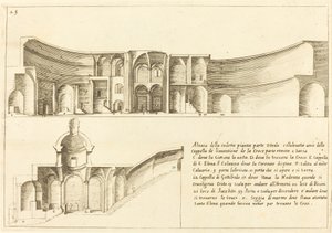 Elevación de la capilla de la Invención de la Cruz de Jacques Callot