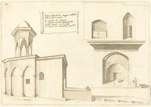 Elevación de la Iglesia del Santo Sepulcro de Jacques Callot