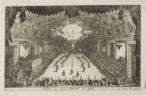 Entrada de Su Alteza a Pie, del Combate en la Barrera de Jacques Callot