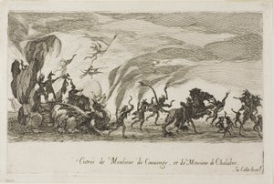 Entrada de M. de Couvonage y M. de Chalabre, del Combate en la Barrera