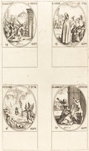Exaltación de la Santa Cruz; San Aper; Santa Eufemia; San Lamberto de Jacques Callot