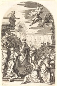 Caída de Simón el Mago de Jacques Callot