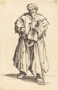 Mendigo Gordo con la Mirada Baja de Jacques Callot