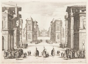 Primer Acto de Solimán de Jacques Callot