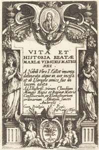 Frontispicio para "La Vida de la Virgen" de Jacques Callot