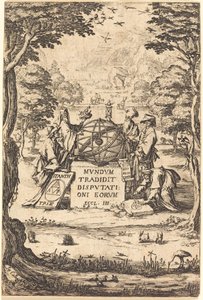 Frontispicio para la Sagrada Cosmología con Astrólogos de Jacques Callot