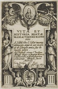 Frontispicio, de La vida de la Virgen