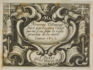 Frontispicio, del Nuevo Testamento de Jacques Callot