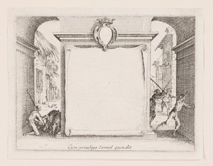 Frontispicio, de la serie La vie de l de Jacques Callot