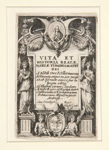 Frontispicio, núm. 1 de La vida de la Virgen