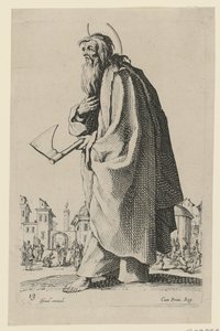 San Tadeo o san Judas, lámina 16 de la serie «Jesús, los doce apóstoles y María» de Jacques Callot