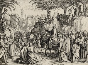 Jesús entra en Jerusalén de Jacques Callot