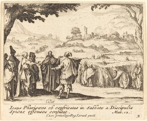 Jesús con los Fariseos de Jacques Callot