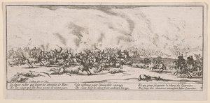 La Bataille (La batalla), ilustración de Les Grandes misères de la guerre (Las grandes miserias de la guerra) de Jacques Callot
