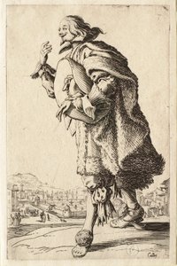 La nobleza: El gentilhombre que saluda sosteniendo su sombrero bajo el brazo de Jacques Callot