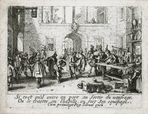 La vida del hijo pródigo ... (grabado) de Jacques Callot