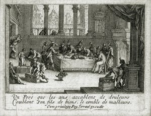 La vida del hijo pródigo ... (grabado) de Jacques Callot