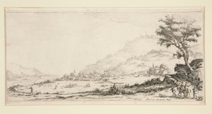 Aves de caza, de Paisajes para Giovanni de Medici de Jacques Callot