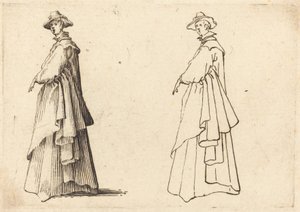 Dama con un Abrigo Grande de Jacques Callot