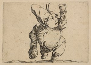 El Bebedor visto de Frente, de Varie Figure Gobbi de Jacques Callot