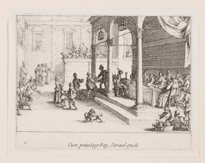 Le festin (El banquete), de la serie La vie de l de Jacques Callot