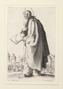 Los Grandes Apóstoles de pie, en representación del Salvador, el Beato y los Santos Apóstoles María de Jacques Callot