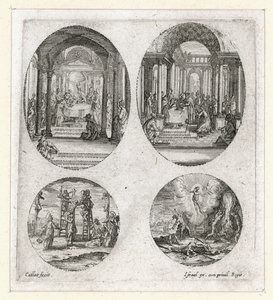 Los milagros de la Pasión ... (grabado) de Jacques Callot