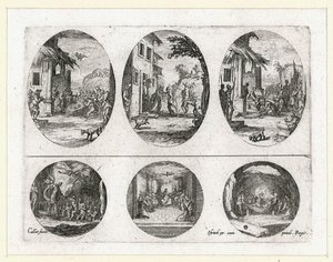 Los milagros de la Pasión ... (grabado) de Jacques Callot