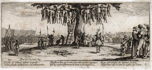 Las miserias y desgracias de la guerra ... (grabado) de Jacques Callot