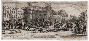 Las miserias y desgracias de la guerra ... (grabado) de Jacques Callot