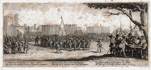 Las miserias y desgracias de la guerra ... (grabado) de Jacques Callot