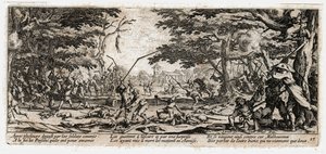 Las miserias y desgracias de la guerra ... (grabado) de Jacques Callot
