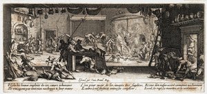 Las miserias y desgracias de la guerra ... (grabado) de Jacques Callot