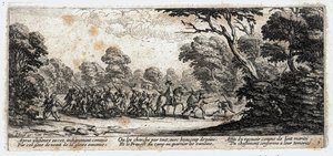 Las miserias y desgracias de la guerra ... (grabado) de Jacques Callot