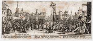 Las miserias y desgracias de la guerra ... (grabado) de Jacques Callot