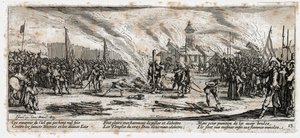 Las miserias y desgracias de la guerra ... (grabado) de Jacques Callot