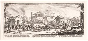 Las miserias y los infortunios de la guerra (lámina 7) de Jacques Callot