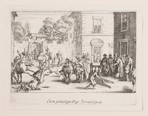 Les adieux (Las despedidas), de la serie La vie de l de Jacques Callot