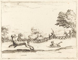 Leona y Cachorro Perseguidos por Cazadores