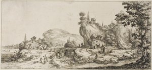 Cargando mercancía, de Varias escenas diseñadas en Florencia de Jacques Callot