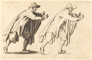 Hombre moviéndose bruscamente, c. 1622 de Jacques Callot