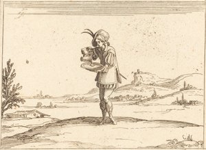 Hombre lavando una perla de Jacques Callot