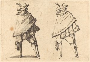 Hombre Envuelto en su Manto de Jacques Callot