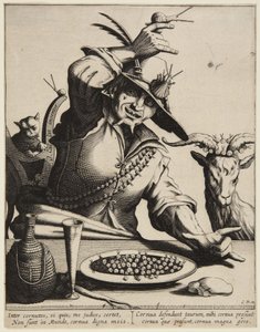 Hombre con caracoles de Jacques Callot