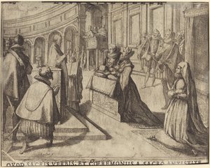 Matrimonio de Margarita de Austria y Felipe III [verso] de Jacques Callot