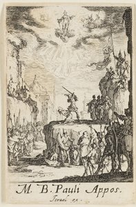 Martirio de San Pablo, lámina dos de Los martirios de los Apóstoles