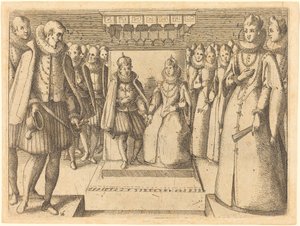 Encuentro de Margarita de Austria y Felipe III de Jacques Callot
