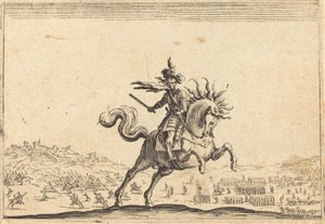 Comandante militar a caballo, c. 1622 de Jacques Callot