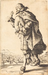 Hombre Noble con Sombrero de Fieltro, Saludando de Jacques Callot